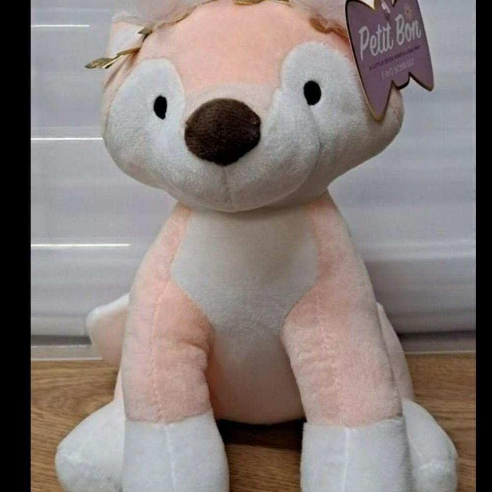 FAO Schwarz Petit Bon Fox Stuffed Animal 9" New